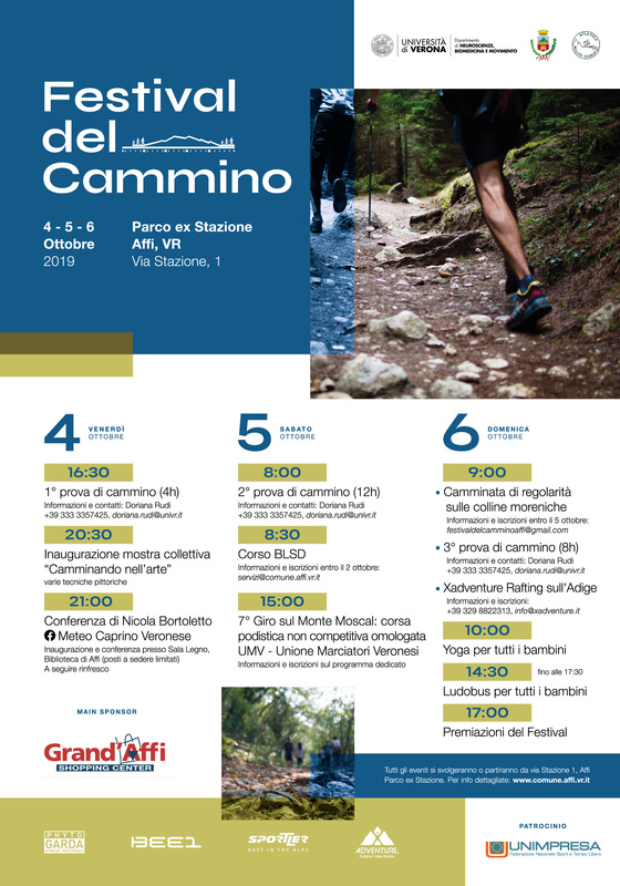 Programma Festival del Cammino 2019